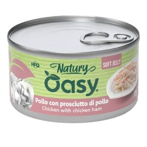 Oasy s piščanecem in piščančjo šunko v želeju 85g