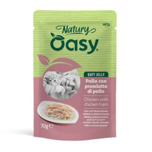 Oasy s piščanecem in piščančjo šunko v želeju 70g