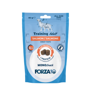 Forza10 monoproteinski priboljški za treniranje z lososom 80g