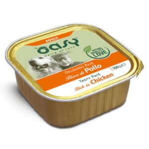 Oasy Tasty Paté s piščancem za odrasle pse 150g