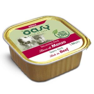 Oasy Tasty Paté z govedino za odrasle pse 150g