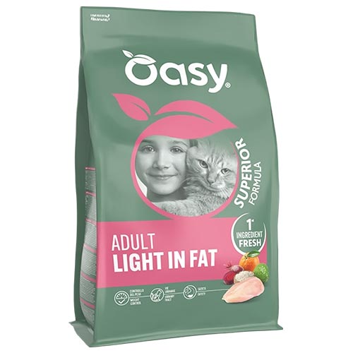 Oasy hrana s piscancem za odrasle macke z manj mascobami Oasy hrana s piščancem za odrasle mačke z manj maščobami