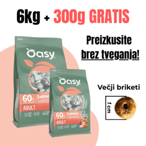 Oasy hrana z lososom za odrasle macke 6 kg Oasy hrana z lososom za odrasle mačke 6 kg