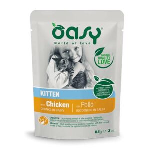 Oasy koščki v omaki 85 g za mladiče