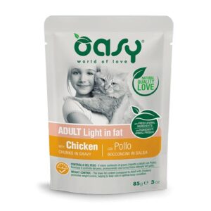 Oasy koščki v omaki s piščancem Light 85 g