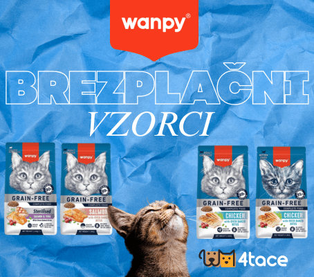 BREZPLAČNI VZORCI za mačke Wanpy