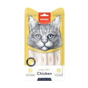 Wanpy cat creamy treat kremna poslastica s piscancem 5x14g 1 kremni priboljšek za mačke piščanec