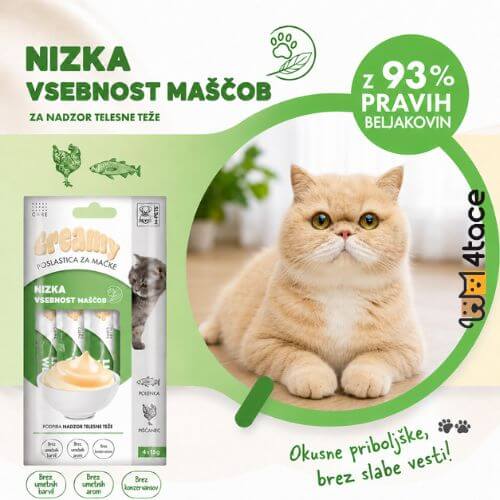Untitled design 20 1 M-PETS kremni priboljšek za mačke s prekomerno telesno težo 4 x 15 g