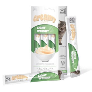 M-PETS kremni priboljšek za mačke s prekomerno telesno težo 4 x 15 g