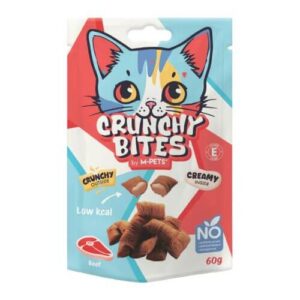Untitled design 26 1 M-PETS hrustljavi priboljški z govedino za mačke 60g