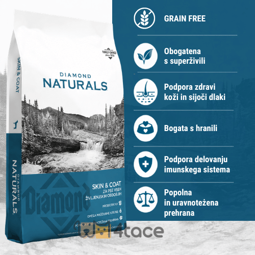 Bogata s hranili 2 1 Diamond Grain Free z lososom