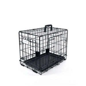M-PETS zložljiva žična kletka za pse z 2 vrati